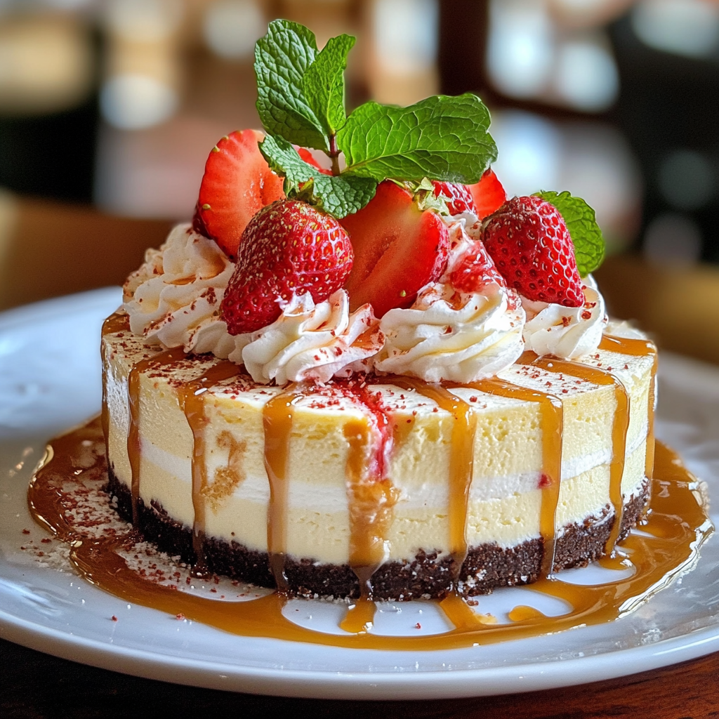 Snickers White Chocolate Strawberry Cheesecake