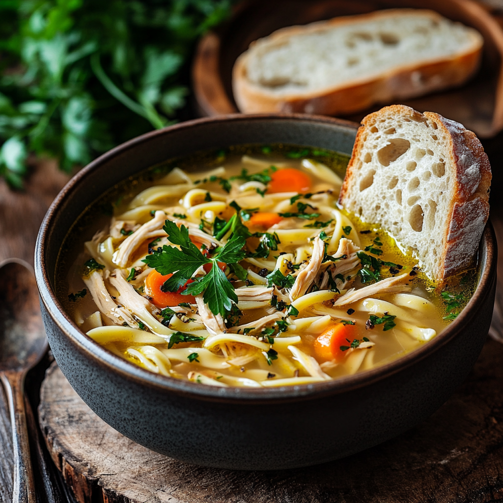Vegan Chicken Noodle Soup