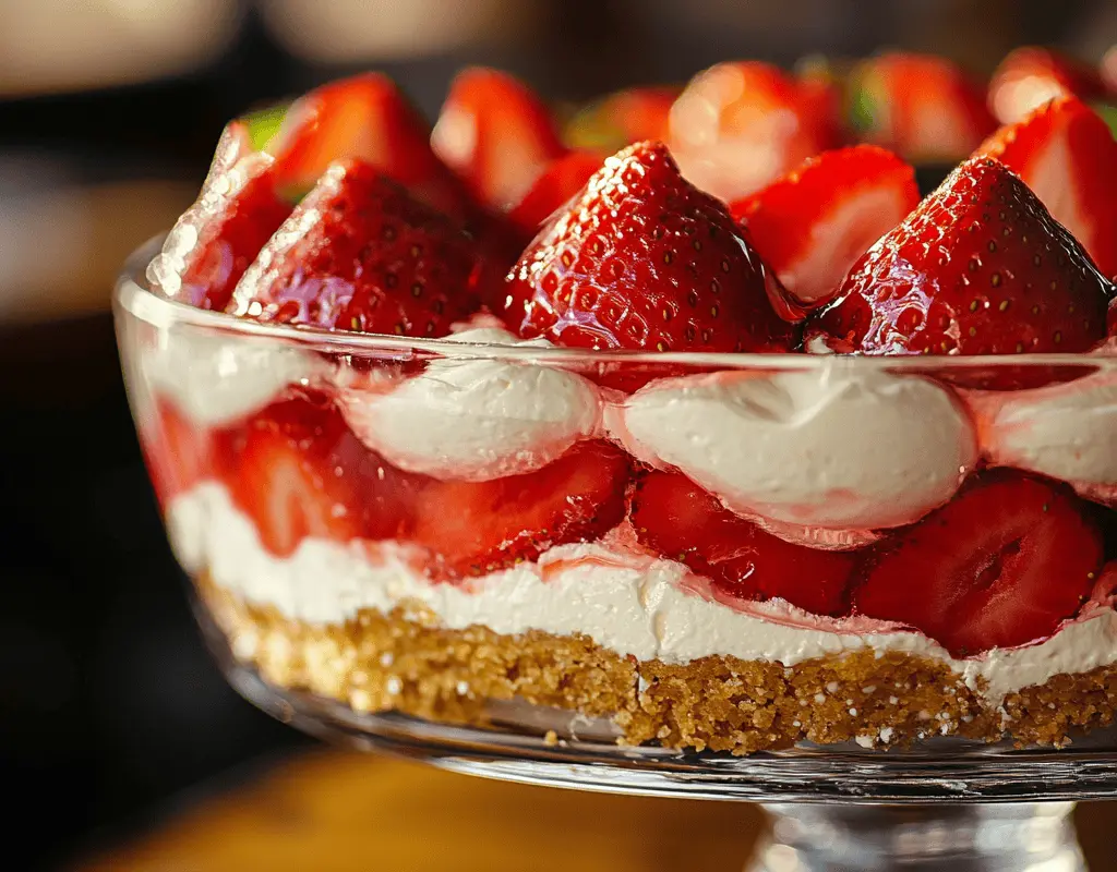 Best Strawberry Pretzel Salad