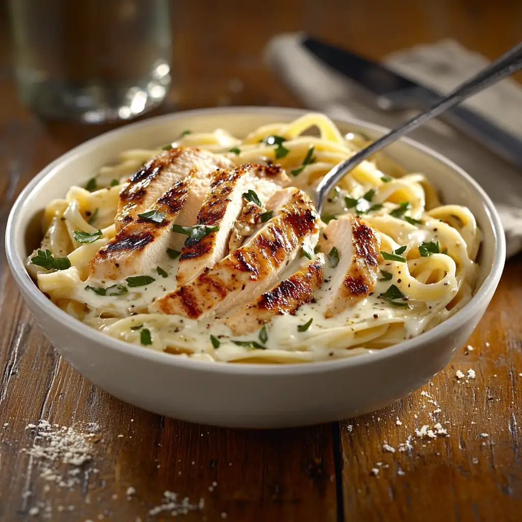 chicken_Alfredo_pasta_dish_served