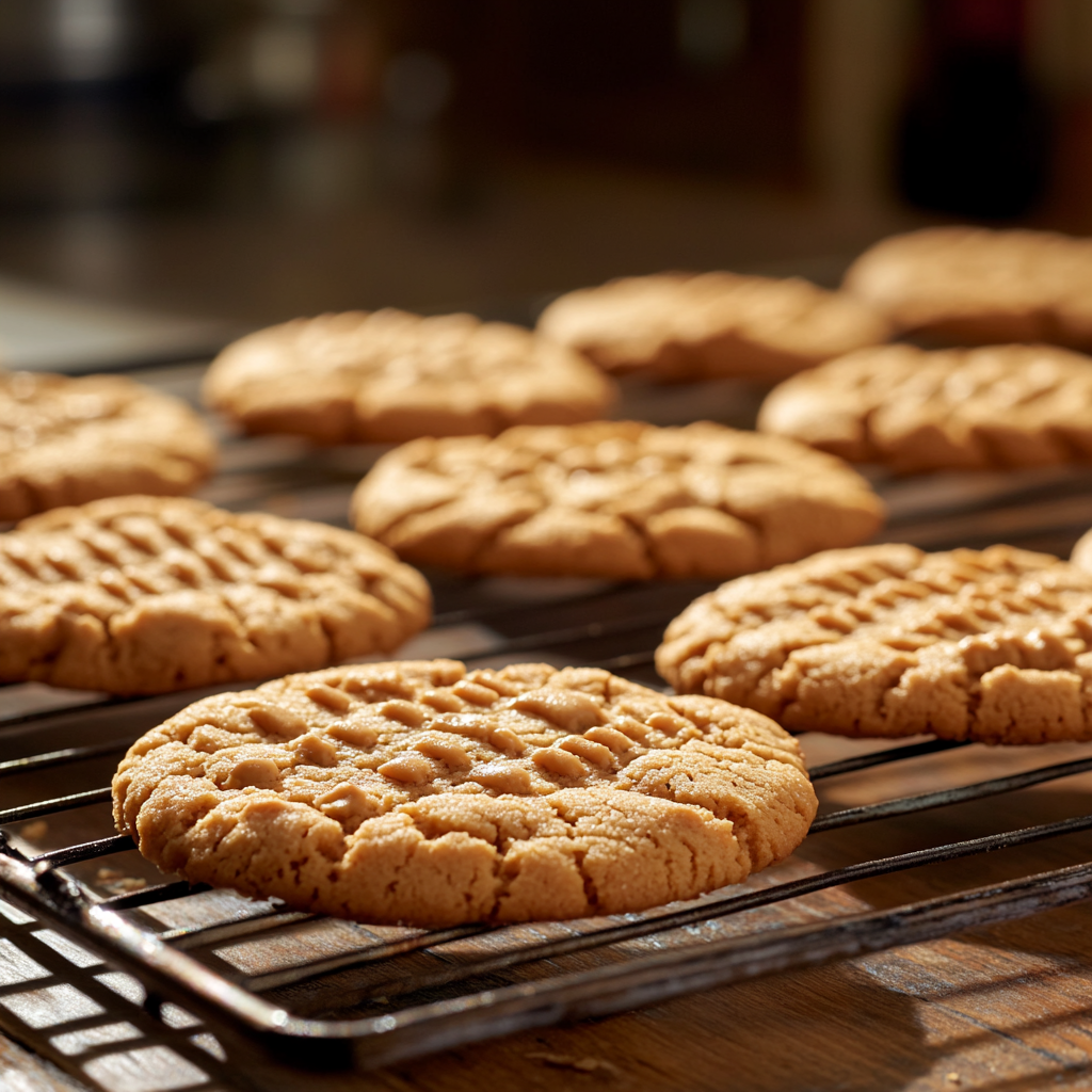 soukaina1995_A_close-up_of_freshly_baked_peanut_butter_cookie_470b74b5-ab5b-444d-aeef-29eac071f7c6_33-ingredient peanut butter cookies
