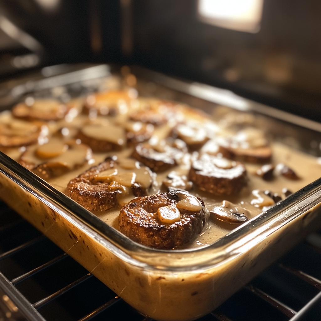 soukaina1995_A_mid-baking_shot_of_a_9x13-inch_glass_baking_di_94a30b3d-3d24-4dea-8359-028d50407965_3 Amish Hamburger Steak Bake